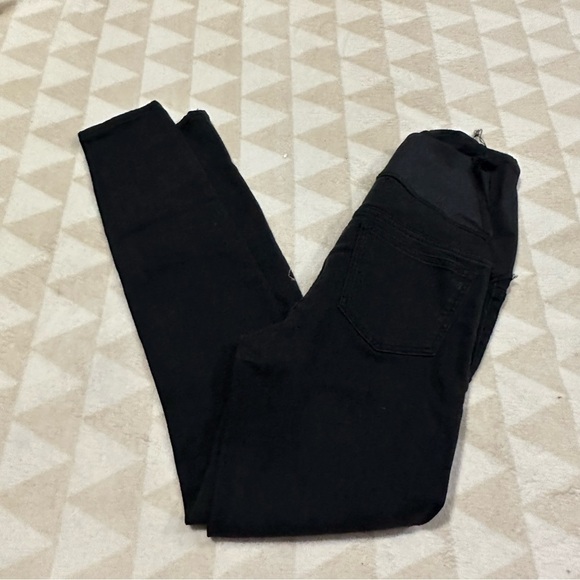 Madewell maternity over the belly skinny jeans lunar wash tencel denim - Picture 8 of 9